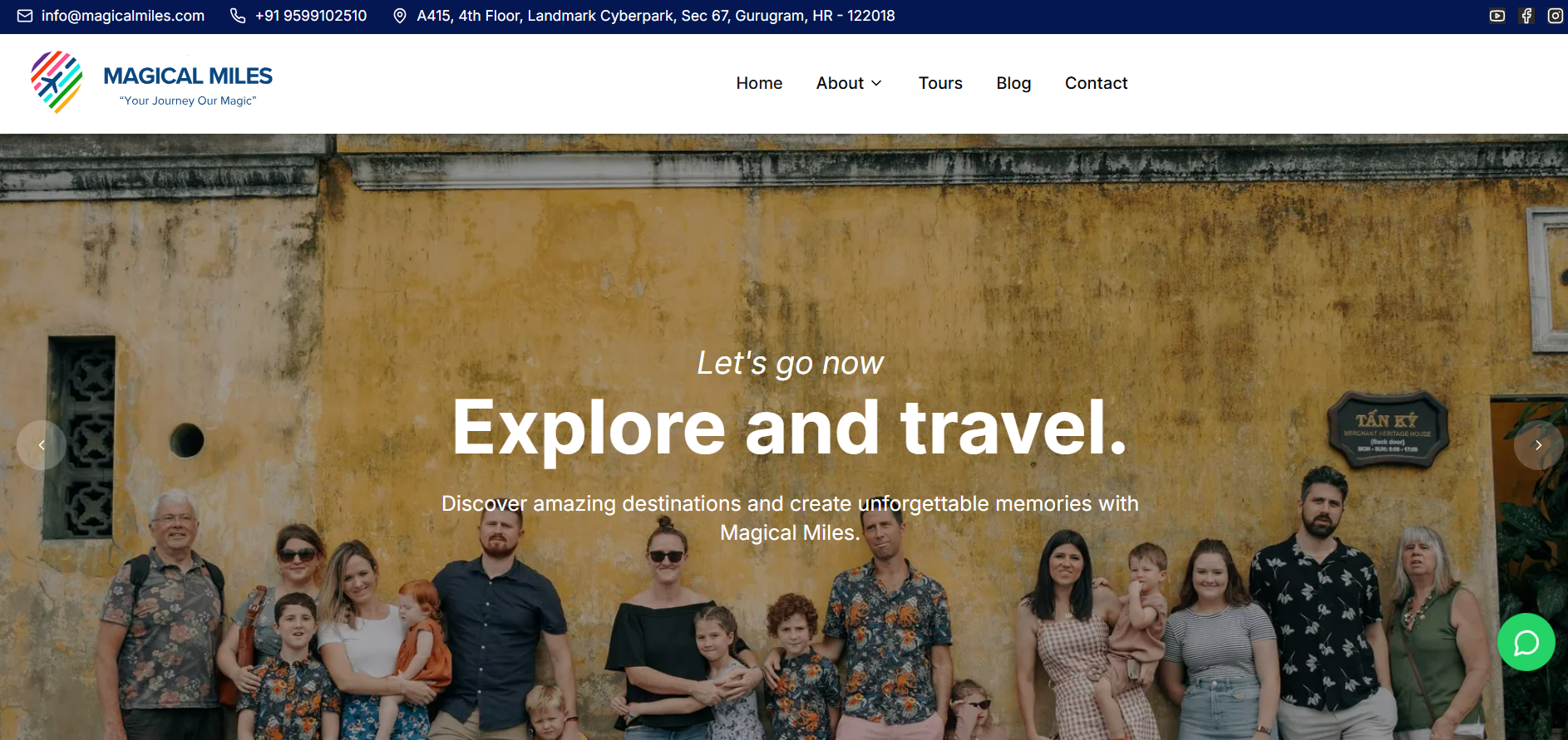 MagicalMiles.in Website